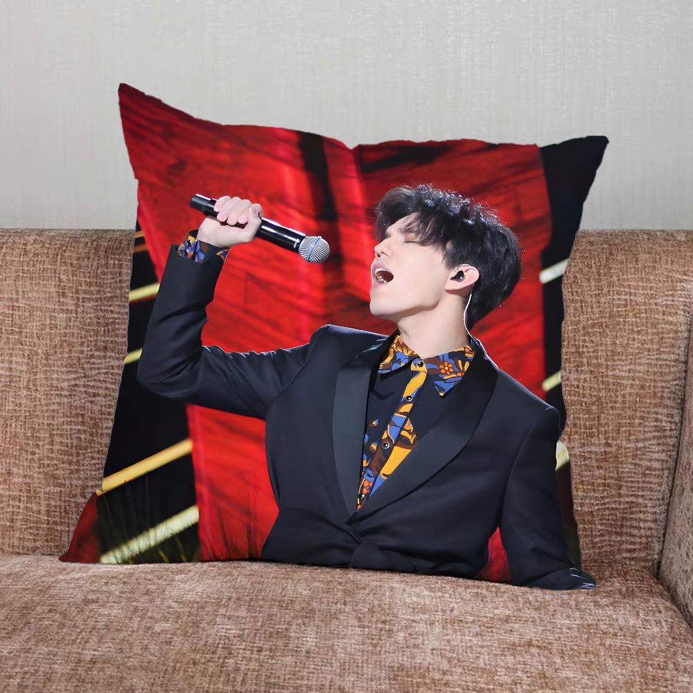 D-Dimash K-Kudaibergen Singer Pillow Case For Home Bedroom Car Office Decoration Living Room Sofa Cushion Cover Suitable
