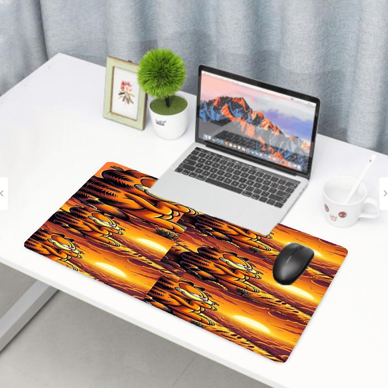 Garfield Print Mouse Pad, Anti‑Slip Desktop Keyboard Mat, for PC Laptop Gaming Working Daily Use, Cool Festival Surprise Gift