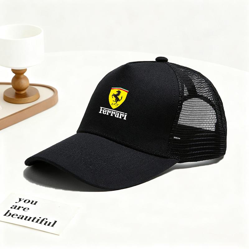 Car Logo Leisure Outdoor Sports Baseball Cap Men Women Sun Protection Hat for Ferrari SF90 Stradale SF90Spider 296 GTB 296 GTS