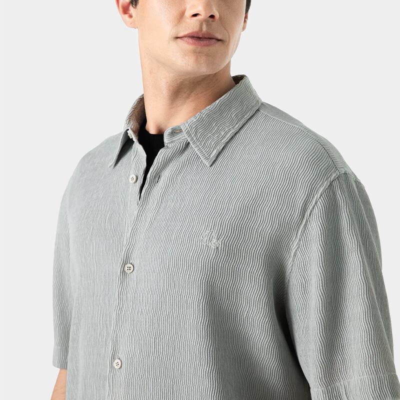 VICUTU Men's Business Casual Short-Sleeve Shirt
