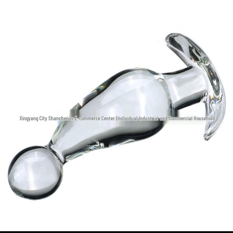 Mittlerer transparenter Alien Glas-Butt-Plug für Männer und Frauen Analentwicklung und -training