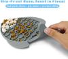 2 Pack Slow Feeder Cat Bowls, Fish-Shaped Silicone Puzzle Kitten Puppy Dog Feeders Non-Slip Design Lick Mat for Healthy Eatting