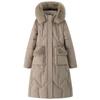 Sleeves Detachable Fashion Woman Parkas Winter Long Coats Hooded Faux Fur Collar Thick Warm Overcoat Women's Jackets