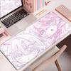 Large Rubber Gaming Rug Girls Kawaii Anime Girls 90x40 Mouse Pads Pink HD Printing Computer Keyboard Mats Washable Jirai Kei Rug