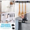 2pcs Nail-Free Curtain Rod Bracket Wall Hanging Curtain Rod Hook Curtain Rod Holder  Bathroom