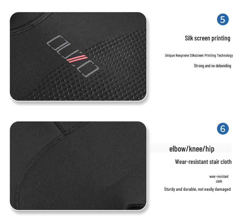 3mm OUZO Unisex Wetsuit: Warm, Quick-Drying, Super Elastic, Sun-Protected One-Piece for Winter Surfing and Diving.