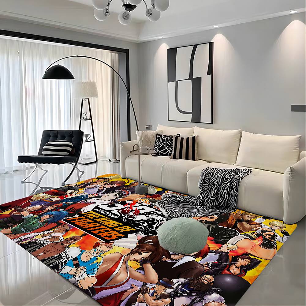 Game The King Of Fighters Hallway Carpet Non-Slip Laundry Room Mat Laundry Decor Balcony Child Living Room Bedside Area Rugs