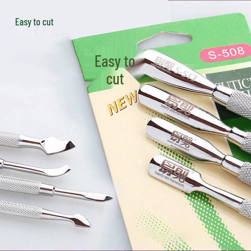 

Stainless Steel Double-Ended Nail and Cuticle Pusher and Scraper Tool