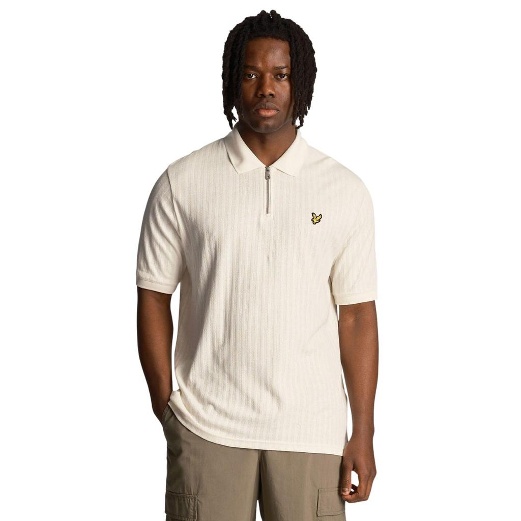 Lyle & Scott Mens Textured Polo Shirt