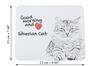 Siberian - mouse pad with print, personalized cat pad, unique gadget for an office worker from the Art-Dog brand