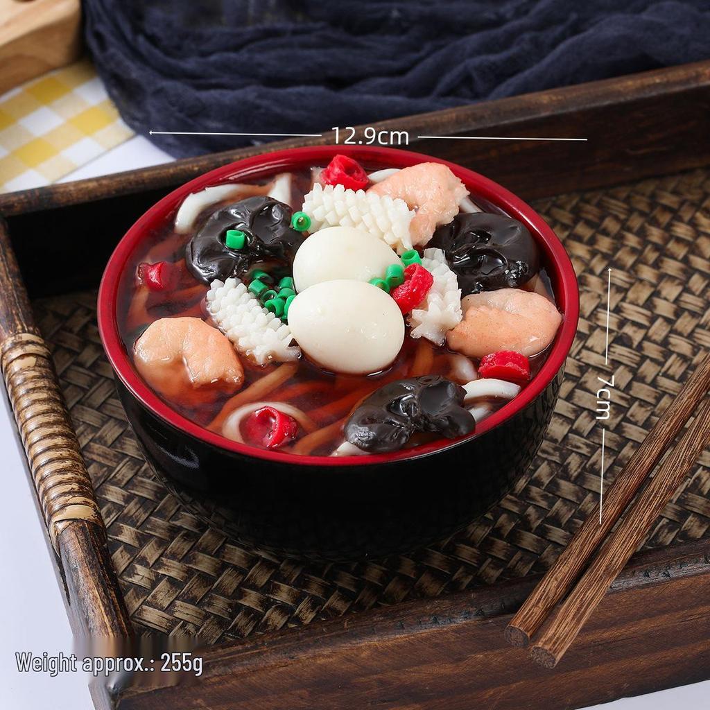 Creative Udon Noodle Bowl Ramen Piggy Bank for Film and Photography Props
