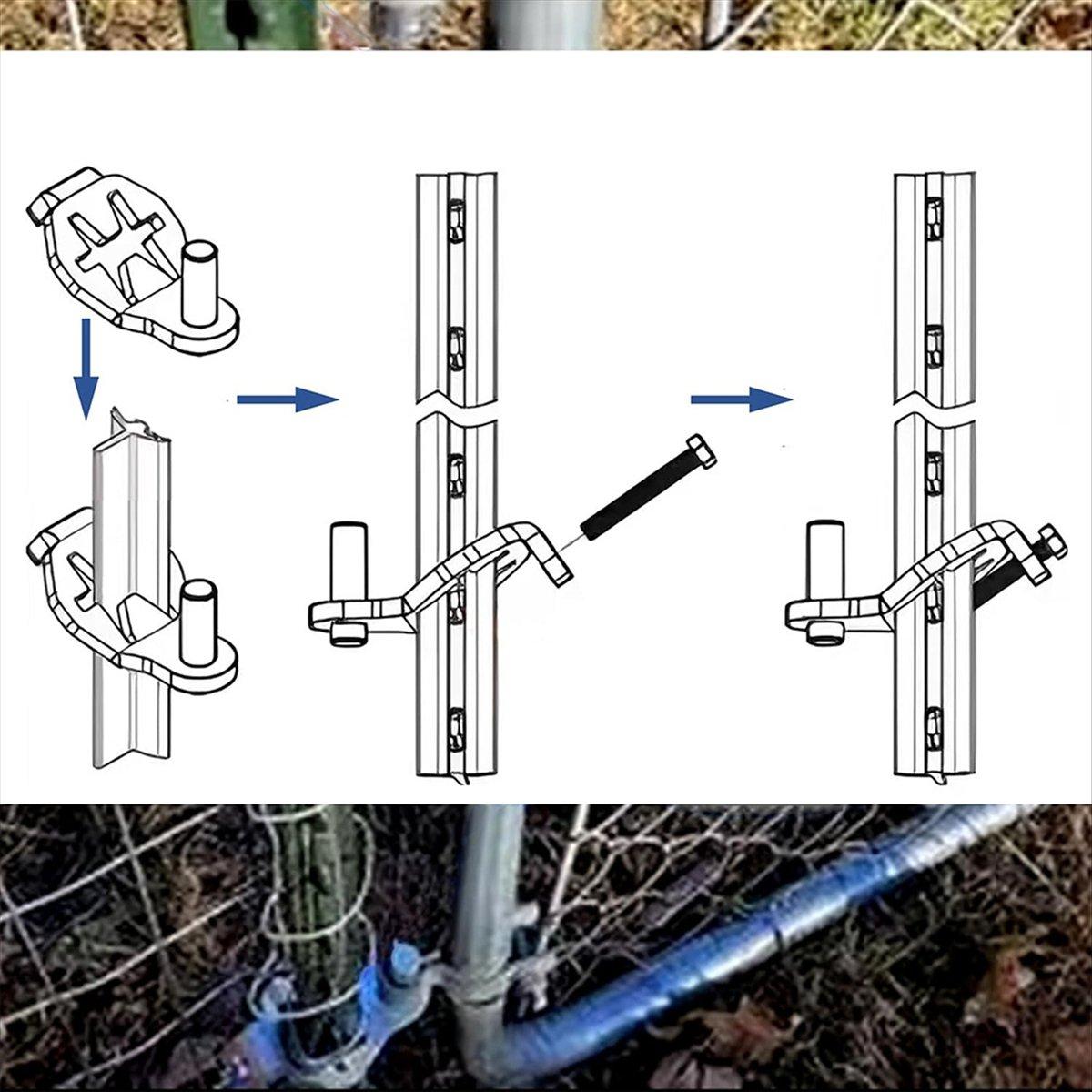 

BHBL T-Post Gate Hinge Pins, 5/8 Inch, 2 Pack, Metal Fence Gate Hangers for Farm and Garden China Mainland
