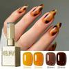 1PCS 15ml Brown Yellow Nail Polish Gel Suitable For Nail Salons And DIY Nail Art