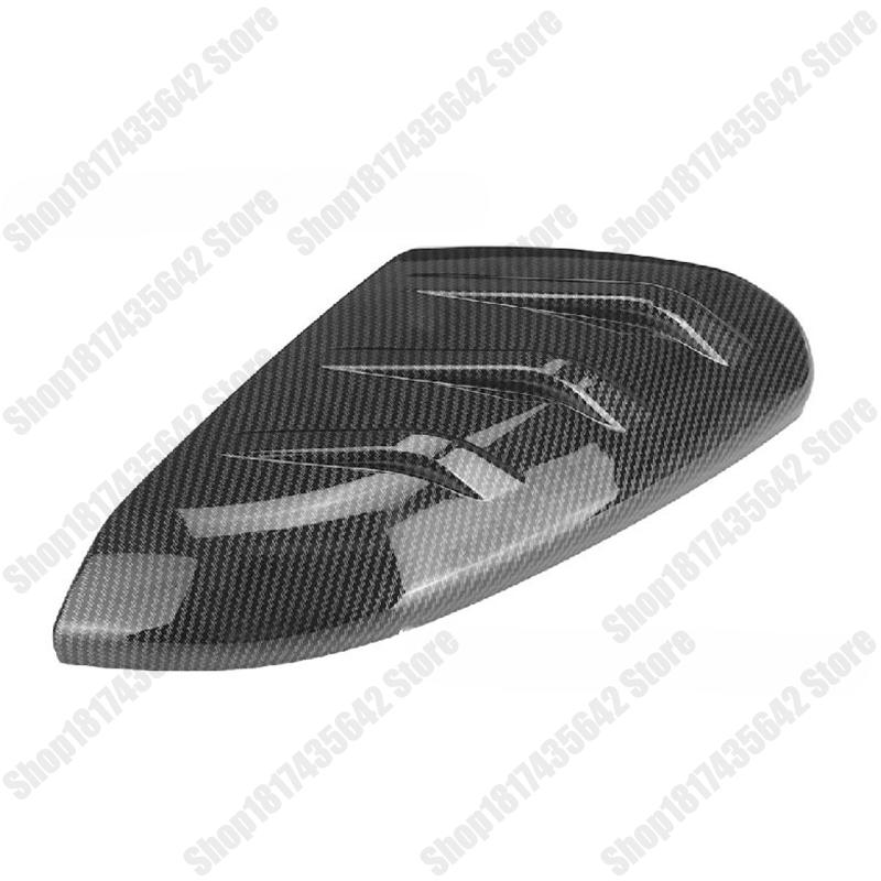 2pcs For Honda Civic 10th 2016-2020 Carbon Fiber Pattern Rear View Side Mirror Cover Cap Wing Trim Shell Sporty Modification Par
