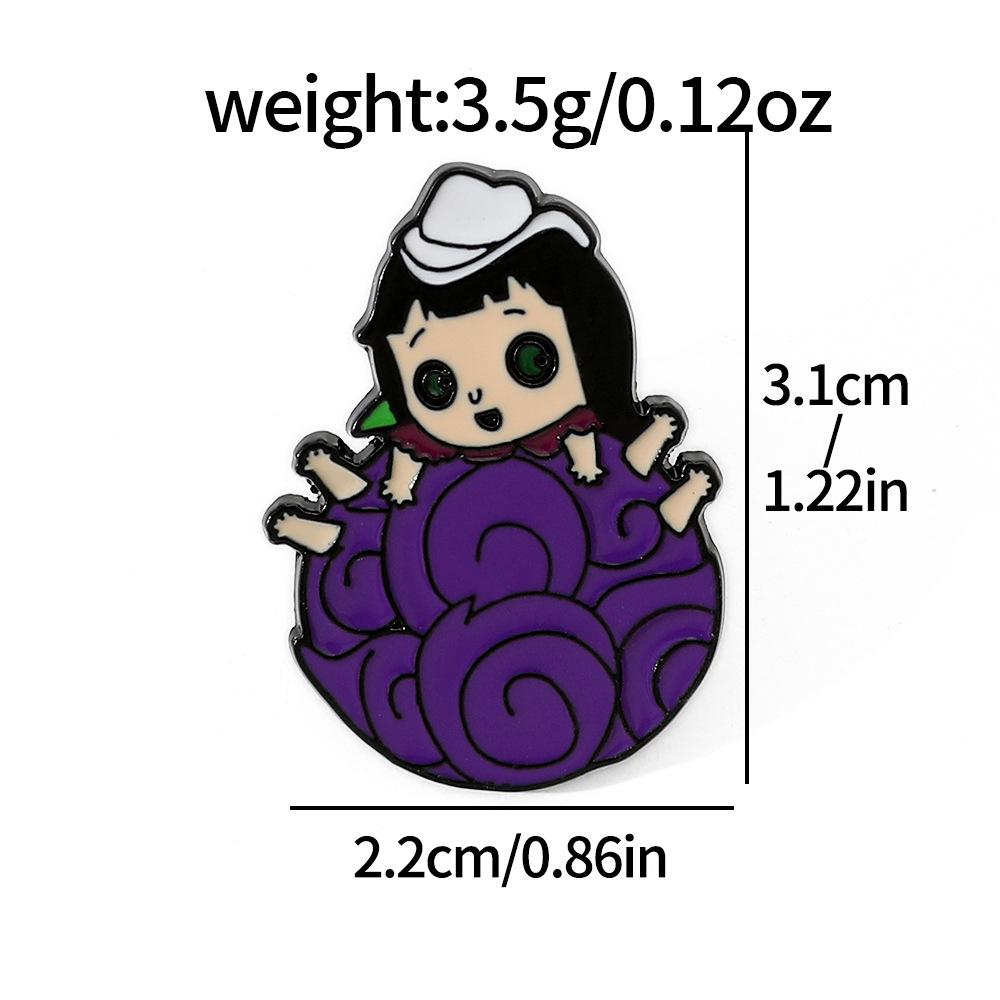 Japanese Anime ONE PIECE Metal Badge Luffy Chopper Character Alloy Drip Brooch Pin