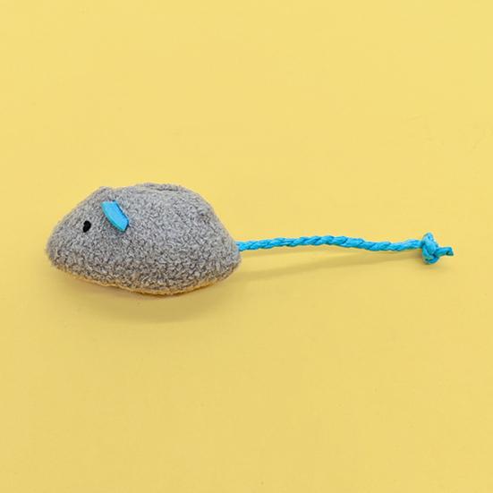 Plush Mouse Cat Toy Soft Stuffed Mouse Toy with Rope Tail Prefilled Catnip Mouse Toy for Indoor Cats Play Hunting And Exercise