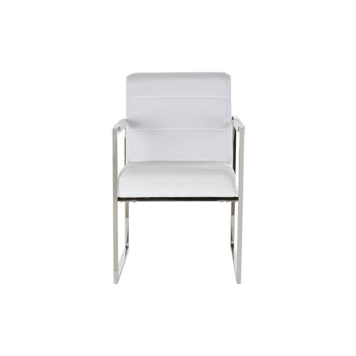 White Steel Polyester Chair