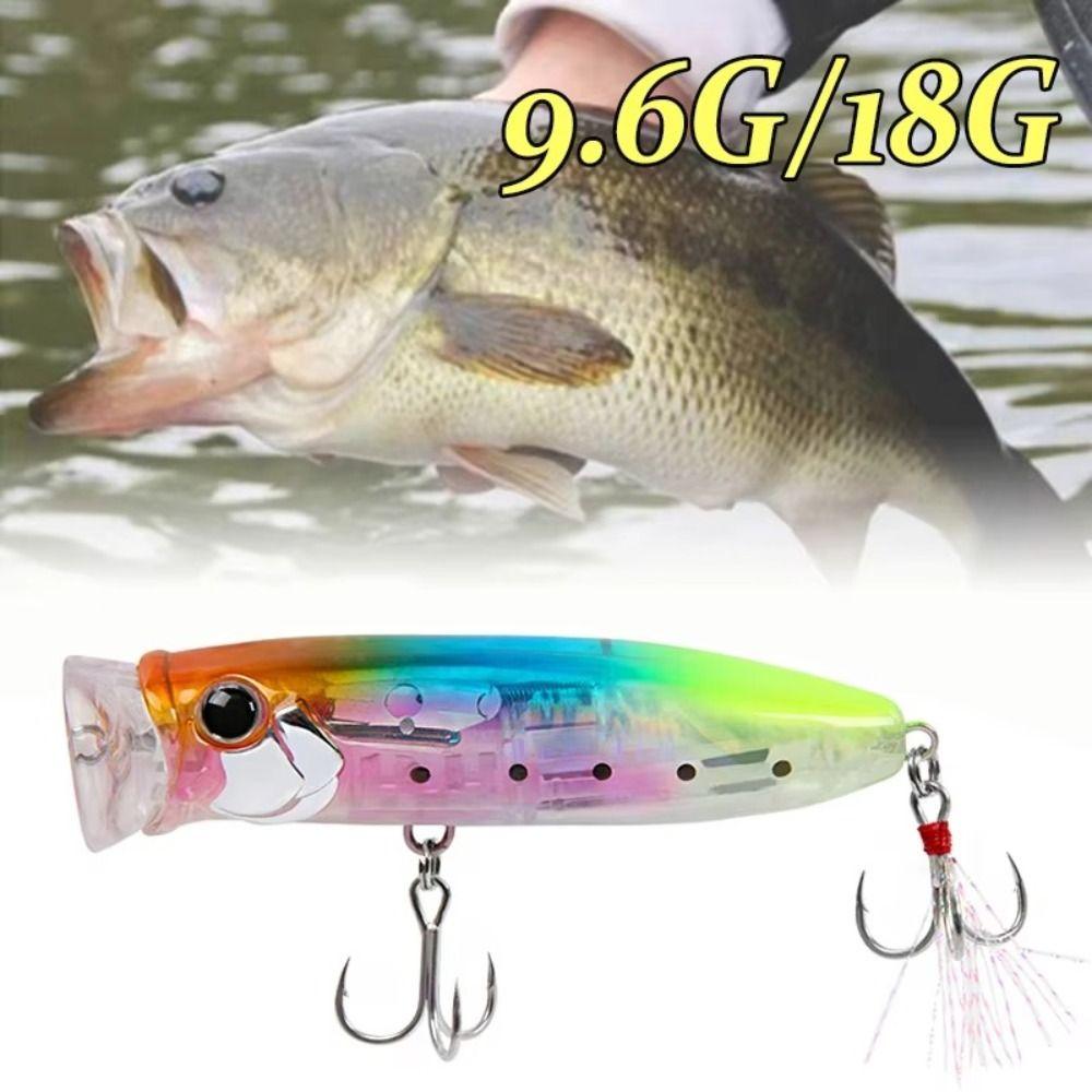 2025 9.6g/70mm Floating Popper Lure Steel Balls Floating Topwater Hard Baits Hard Baits Fishing Lure Bass Fishing