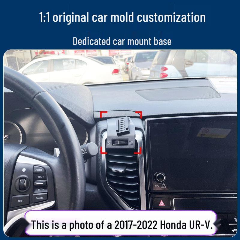 Clip-On Phone Holder for 2017-2022 Honda URV - Anti-Shake Navigation Support Frame.
