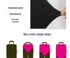 Premium Travel Suitcase Protective Cover: Thick Elastic Polyester with Handle Leather Case