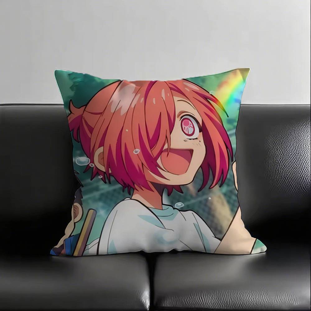 1pc Tbhk Mitsuba Sousuke Pillow Case Square Bedroom Sofa Leisure Comfort Cushion Car Living Room Home Decoration