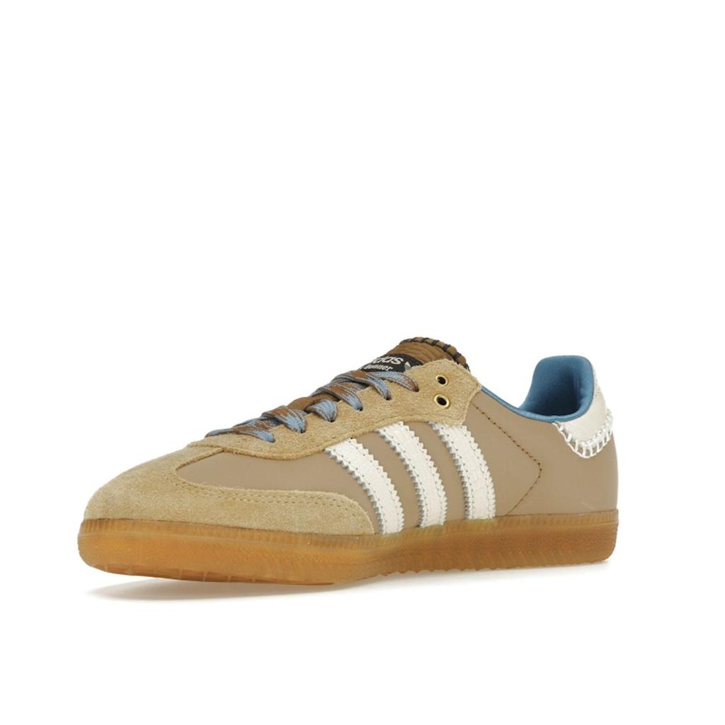 Adidas Wales Bonner X Samba Nylon Desert White Unisex Sneakers Brown Wonder-White Ash-Blue IH3261