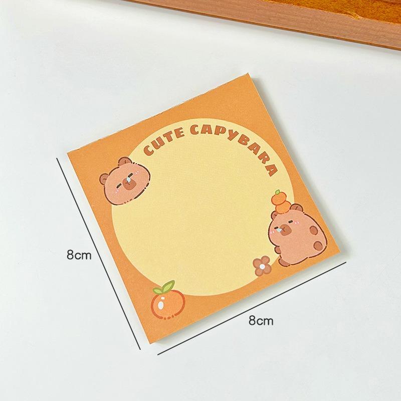Capibara Notebook WaterTearable Note Paper Office Message Paper Creative Handwriting Album Underlining Material