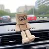 Swaying Wooden Figure Car Vents Clip Diffuser Home Office Decoration