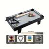 Portable Tabletop Billiard Table Pool Arcade Game Table For Kids Adults Living Room Game Room With Cue Sticks Sphere Set Triangle