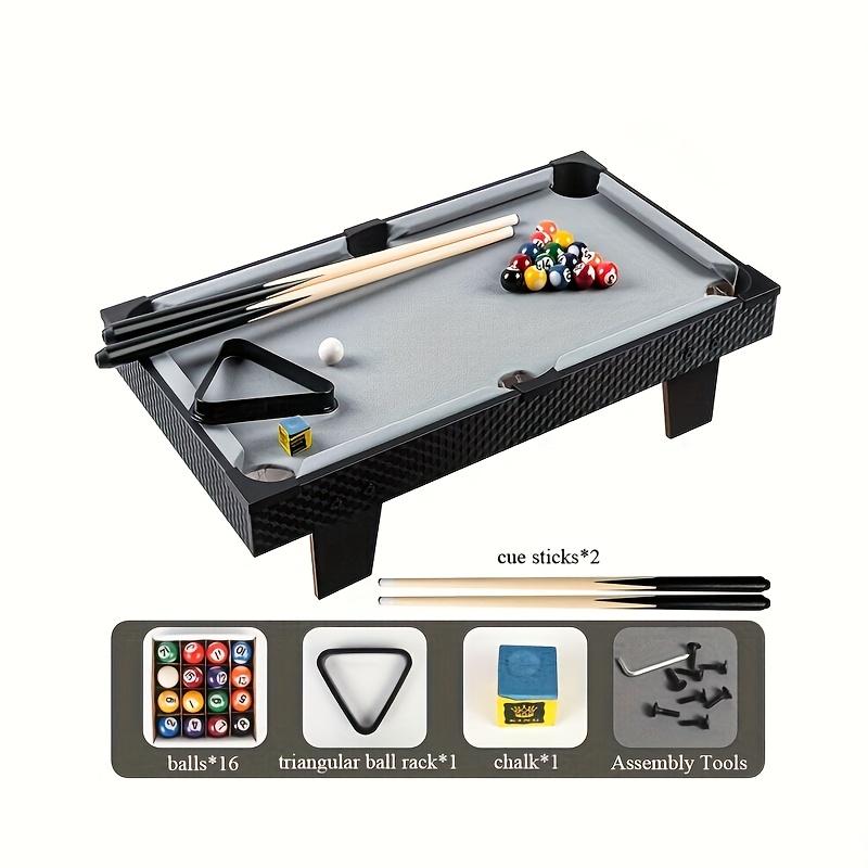 Portable Tabletop Billiard Table Pool Arcade Game Table For Kids Adults Living Room Game Room With Cue Sticks Sphere Set Triangle