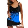 European and American Fashion Sexy Printed Split Waist Bikini Swimsuit for Women