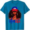 Haitian Princess Haiti Flag Melanin for Black Girls Women Unisex T-Shirt
