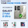 Hard Shell Wallet Case with RFID Blocking, Sliding Lens Cover and Hinge Protection for Galaxy Z Fold 8 Ultra-Titanium