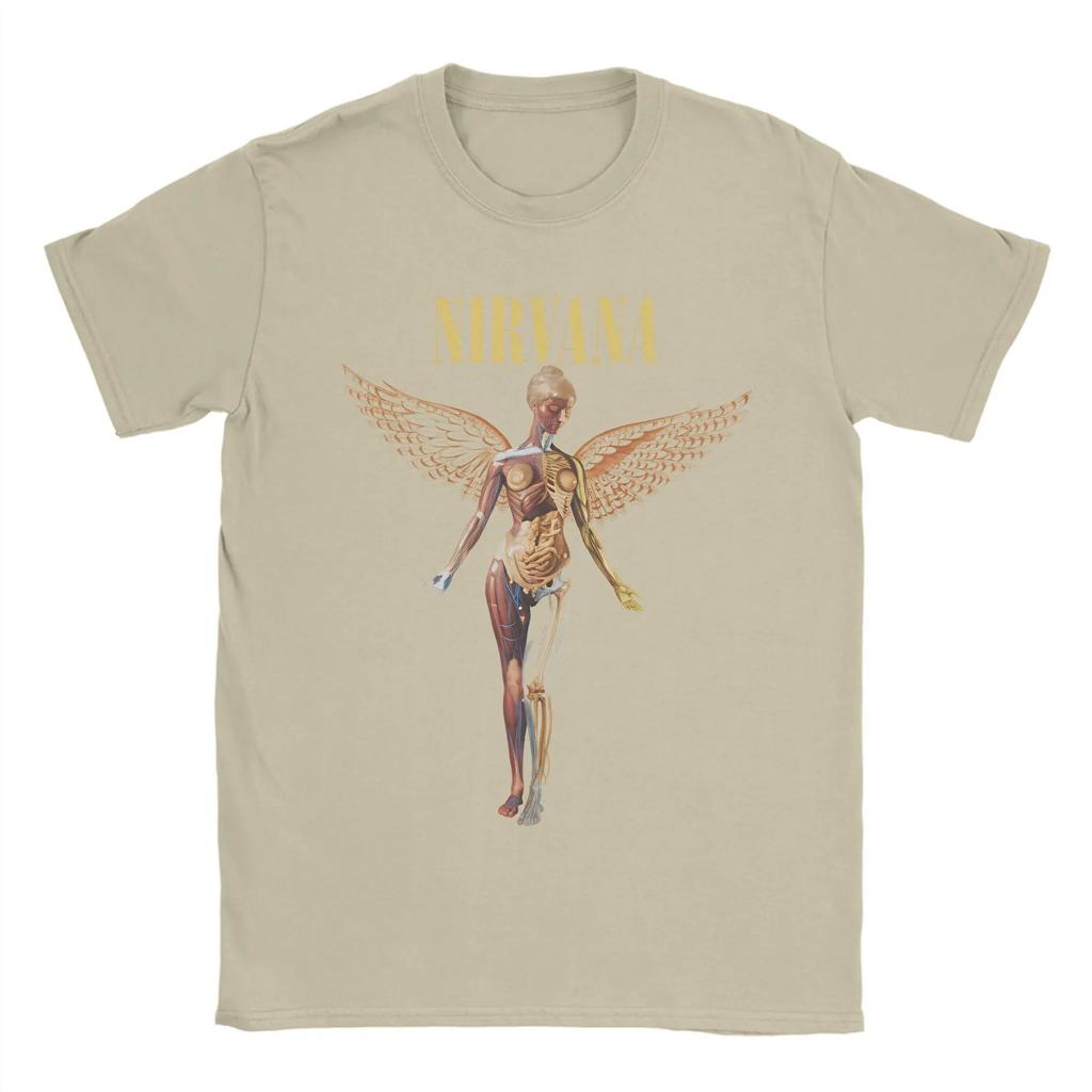 Nirvana Rockband T-Shirt Kurt Cobain Beliebte T-Shirts Kurzarm Streetwear T-Shirt Sommer 100% Baumwolle Oversize Kleidung