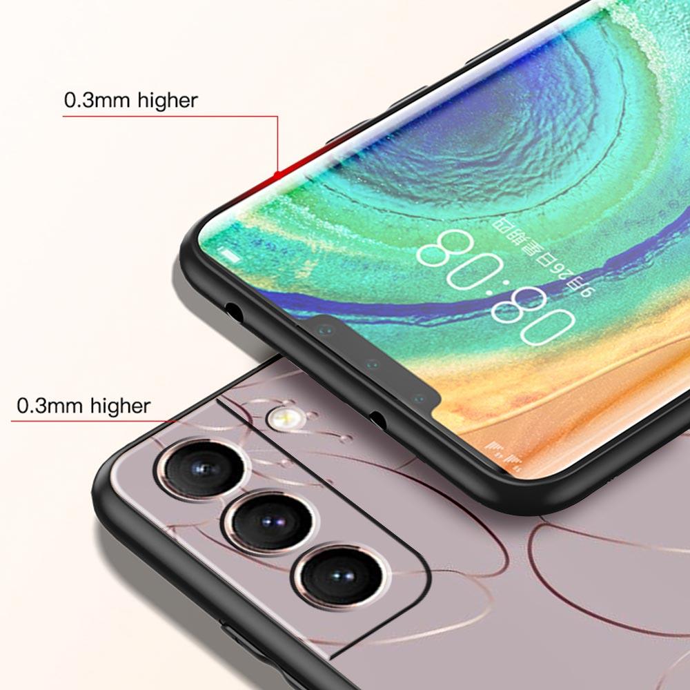 Gold Rose Love Heart Phone Case For Samsung Galaxy S24 S23 S22 Ultra S20 S21 FE 5G S10 S9 Plus S10E S8 S7 Edge Silicone Cover