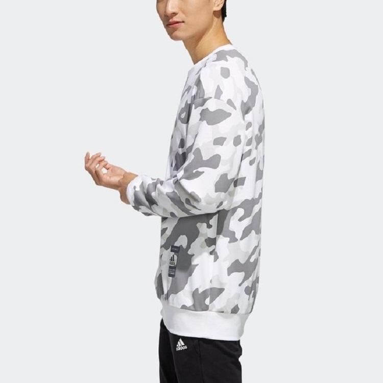 Adidas U2 Gfx Cs Long Casual Sport Pullover Sweatshirt Men Tops White FJ0169