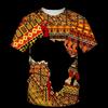 African T-Shirts Folk Customs Ethnic Style 3D Printed Men Women Fashion Oversized Short Sleeve T Shirt   Tops