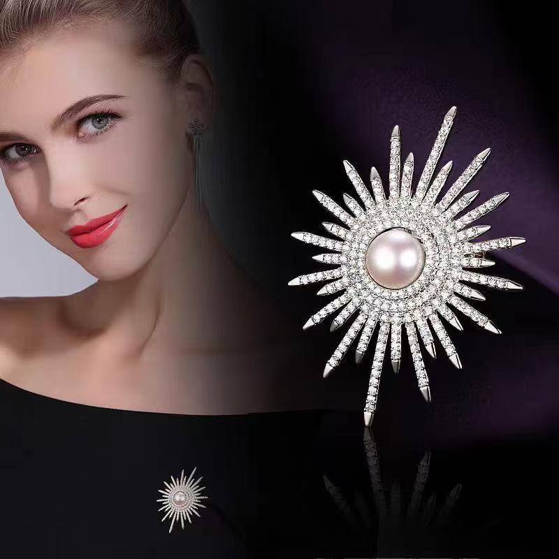 Gorgeous Luxury Sunflower Brooch Retro Personalized Pin Party Romantic Jewelry Accessories Charm Trendy Gift Unique