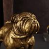 Golden Retriever French Bulldog Statue Desk Decoration Ornaments Creative Gilding Puppy Animal Sculpture Room Aesthetic Decor