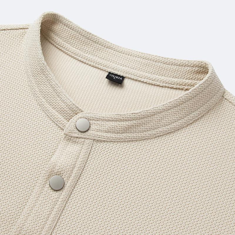 Jacquard Texture Jovo Men's Casual Knitted Shirt
