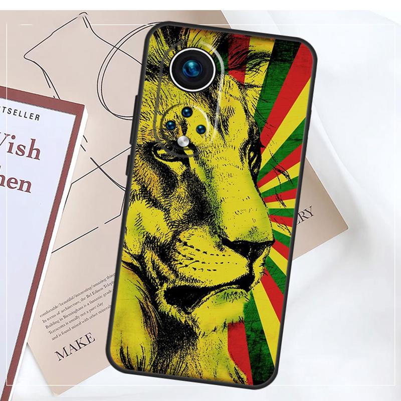 Rasta Lion Case For Honor Magic 5 6 7 8 Pro X9a X9b X9c X9d X8b X8c Win RT 50 70 90 200 400 Lite Cover