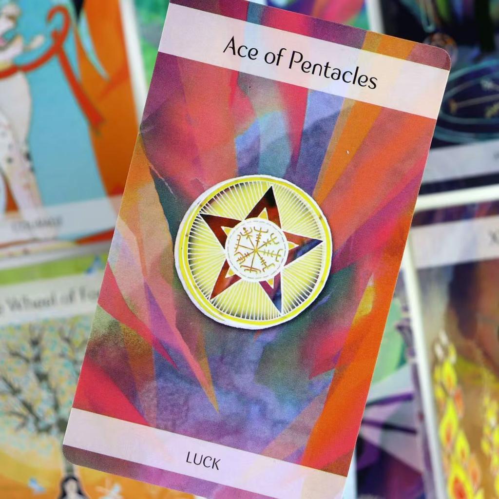 10.3*6cm Magický severský tarot Kompletní balíček 79 karet inspirovaný starými severskými mýty a folklórem