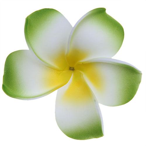 Women Girls Foam Plumeria Flower Hair Clip