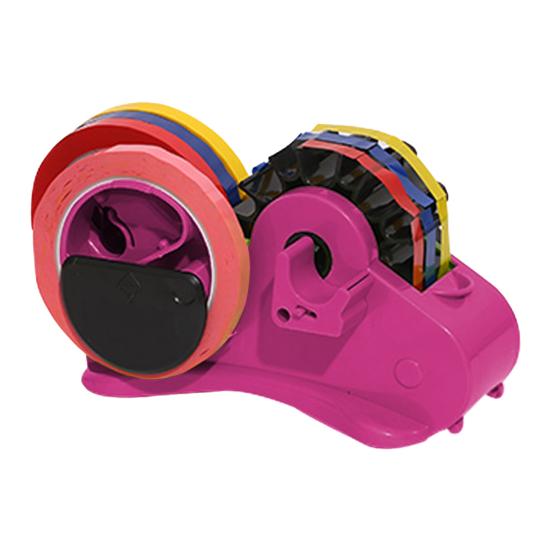 Multi-Function Tape Dispenser with Automatic Roller Cutter Adjustable Length Setting Efficient Cutting Divider Channel for Gift Wrapping Office