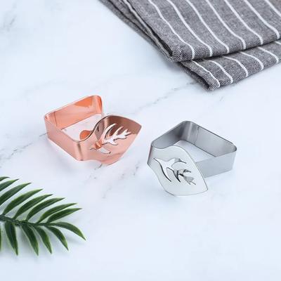 4PCS Clipes de Toalha de Mesa de Aço Inoxidável Folha Decorativa Grampo de Toalha de Mesa Suporte de Capa de Mesa Grampos para Piquenique Churrasco Decoração de Casamento