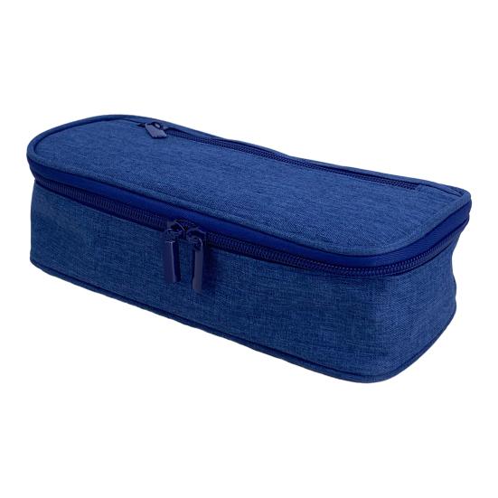 Organized Pen Storage Multi-compartment Pencil Case, Large Capacity Durable Stationery Organizer Functional Classroom Accessory Compact Wear-resistant
