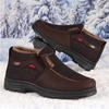 Men's Snow Boots for Warm and Comfortable Non-Slip Ankle Boots for Outdoor Hiking and Trekking - Plush-Lined Winter Shoes