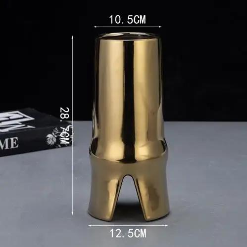 Classic Black and White Striped Ceramic Vase TV Cabinet Porch Furnishings Crafts Countertop Hydroponic Vase Home Decoration Gift