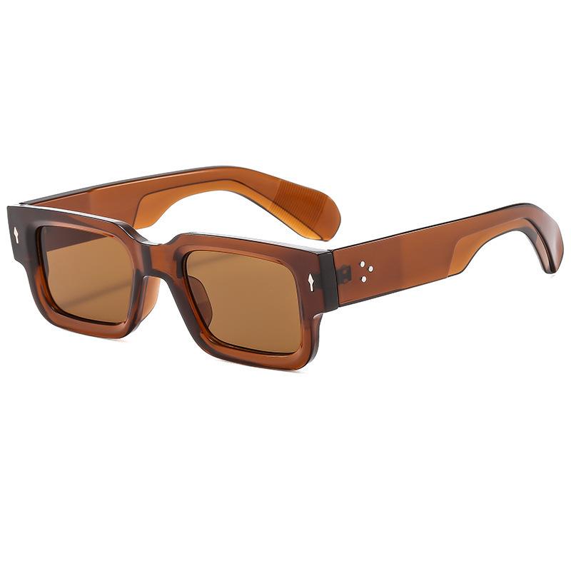 Arrow Rice Nail Sunglasses Square Fashion Sunshade Sunglasses Sun Protection Personalized Sunglasses Rivet Beach Men
