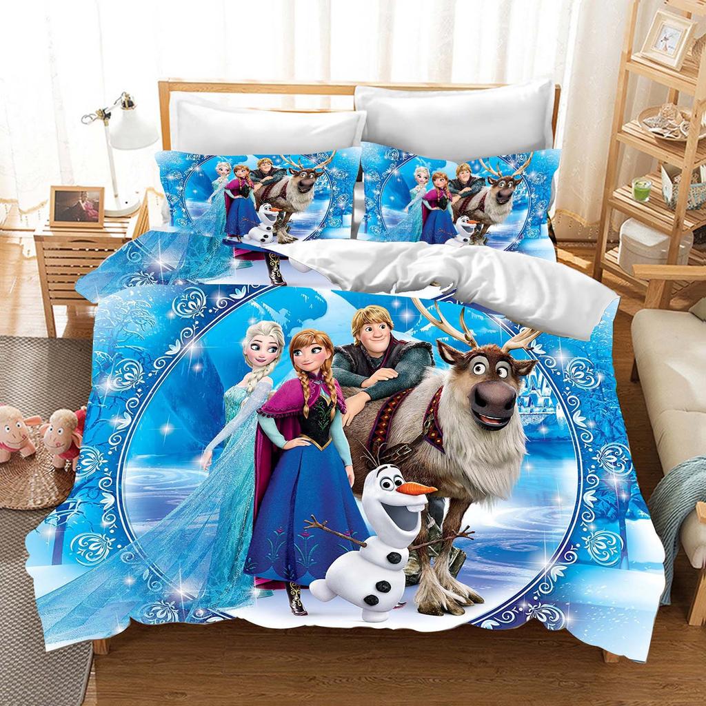 Three-Piece 3D Digital Printing Quilt Cover Pillowcase